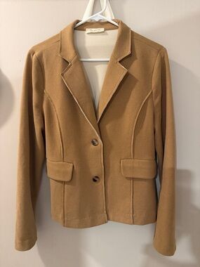 Doe & Rae Camel Tailored Blazer Jacket